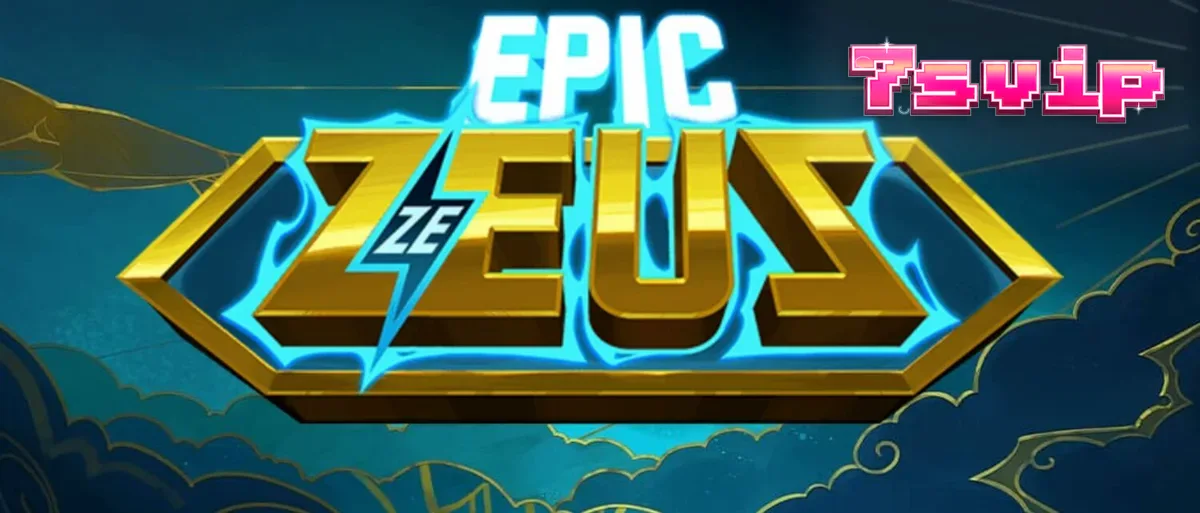 Tampilan visual slot Epic Ze Zeus dengan tema mitologi Yunani yang dramatis